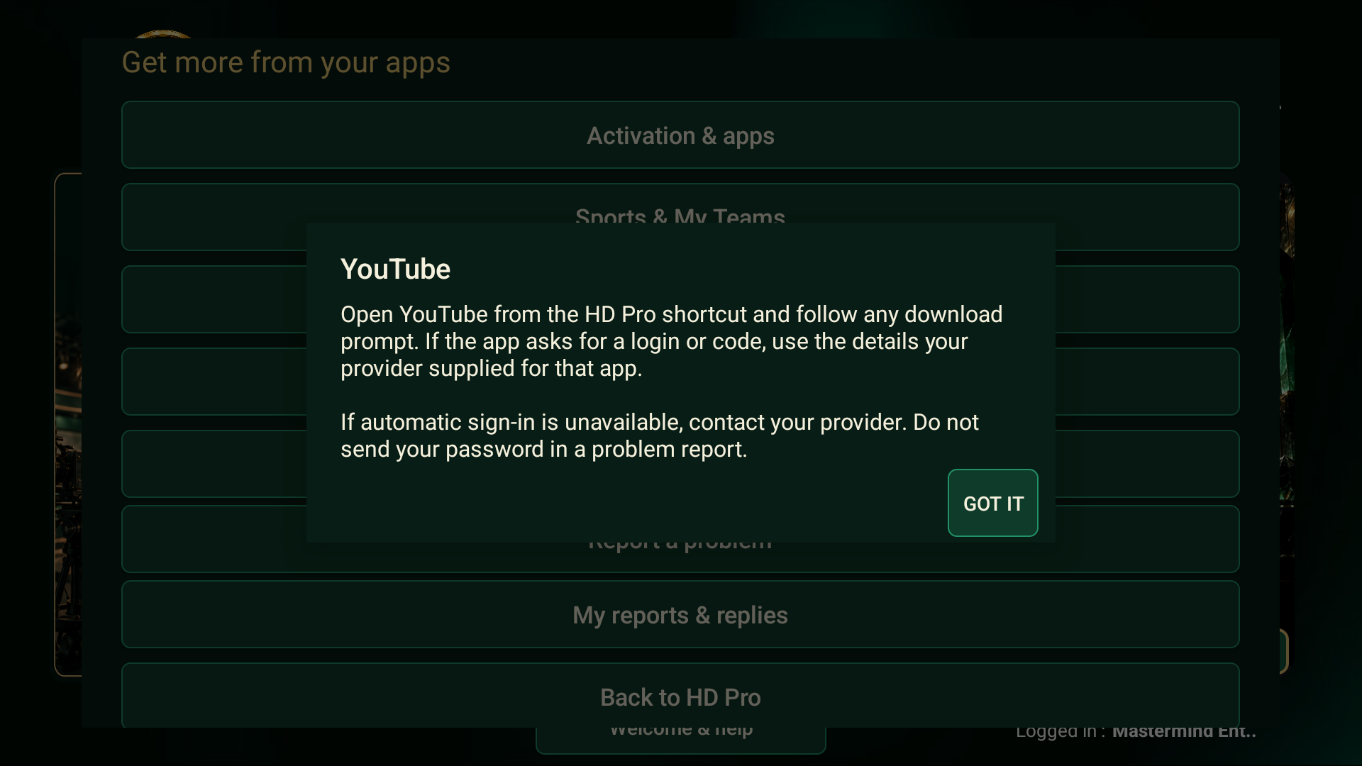 Video shortcut guidance